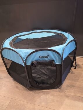 Goozii Blue & Black Portable Pet Playpen